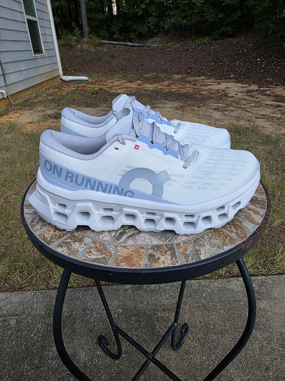 On Cloudmonster 3 3WG10030664 White/Frost Running Shoes Women's Size 7 Worn 1x